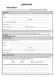 Complaints Form