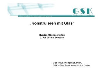 Konstruieren mit Glas