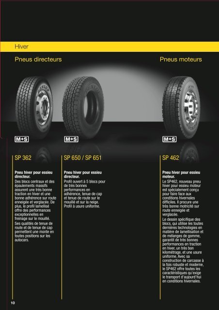 CaractÃƒÂ©ristiques techniques des pneus Poids Lourd Dunlop - Fleet first