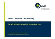 Der Wirtschaftsverband für Industrieservice - WVIS ...