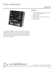 3-Phase Voltage Monitor Model 80 - SymCom
