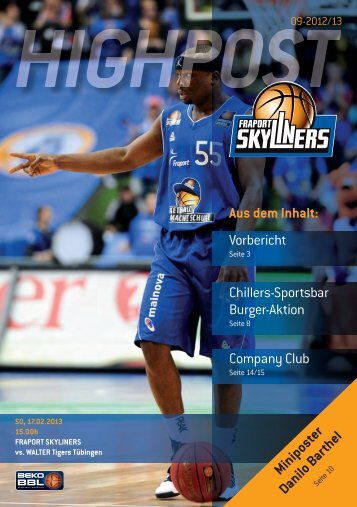 Vorbericht Company Club Chillers-Sportsbar ... - Fraport Skyliners