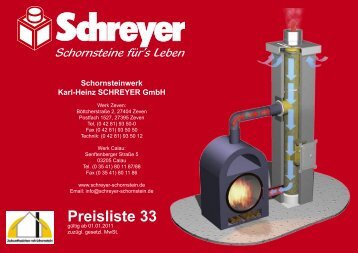 Preisliste 33 - Schornsteinwerk Schreyer GmbH