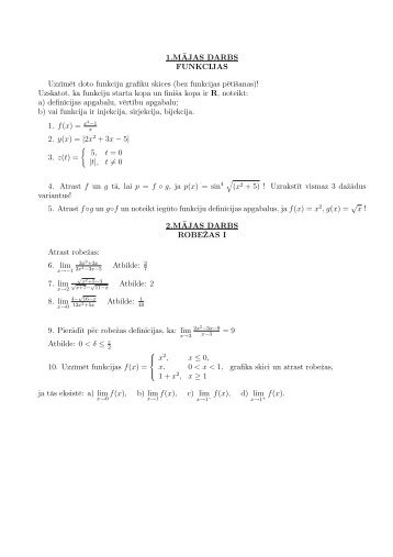 Matematiskas analize - Fizmati