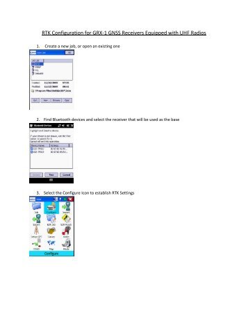 RTK Configuration for GRX-1 GNSS Receivers Equipped with UHF ...