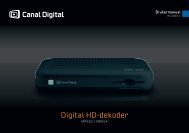 Brukerveiledning HD dekoder 2840C - Canal Digital Kabel-TV
