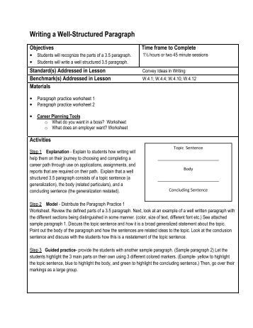 Well structured essay
