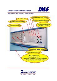 Impedance Spectrum Analyser IM6 - ZAHNER-elektrik GmbH & Co ...