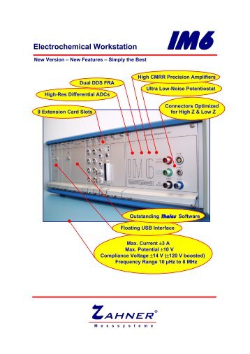 Impedance Spectrum Analyser IM6 - ZAHNER-elektrik GmbH & Co ...