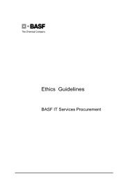 Ethics Guidelines - BASF IT Services