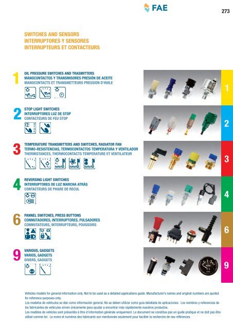 SWITCHES AND SENSORS INTERRUPTORES Y SENSORES ...