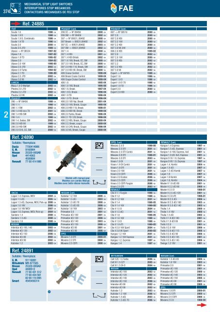 SWITCHES AND SENSORS INTERRUPTORES Y SENSORES ...