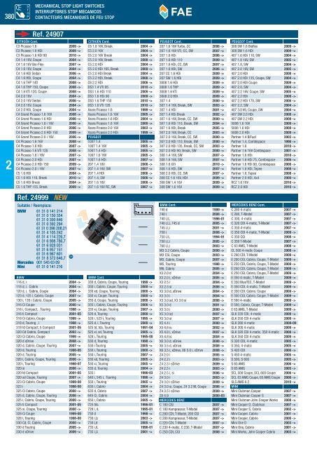 SWITCHES AND SENSORS INTERRUPTORES Y SENSORES ...