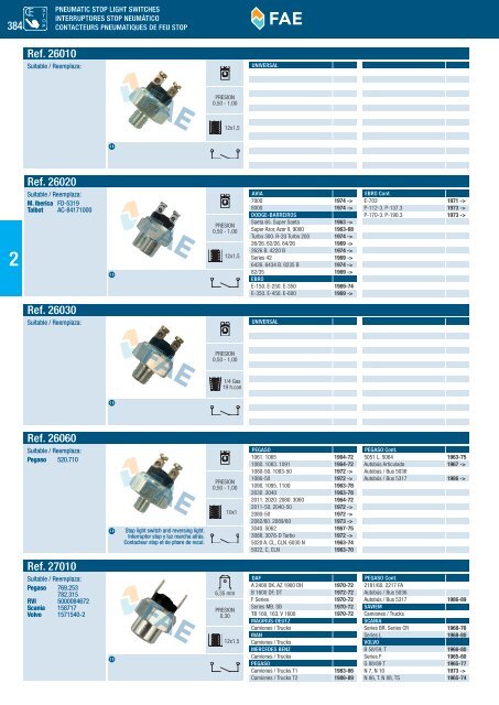 SWITCHES AND SENSORS INTERRUPTORES Y SENSORES ...