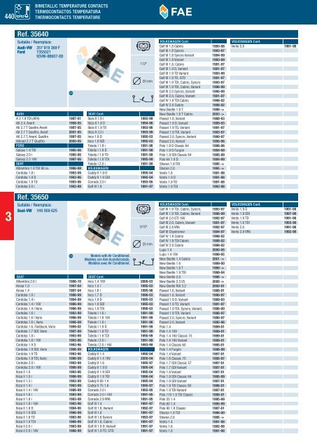 SWITCHES AND SENSORS INTERRUPTORES Y SENSORES ...