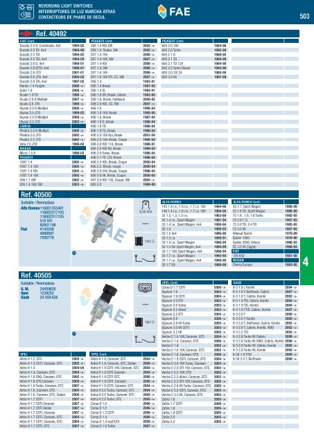 SWITCHES AND SENSORS INTERRUPTORES Y SENSORES ...