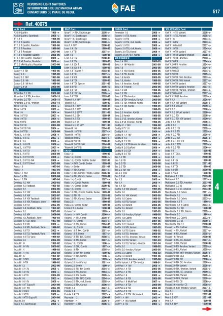 SWITCHES AND SENSORS INTERRUPTORES Y SENSORES ...