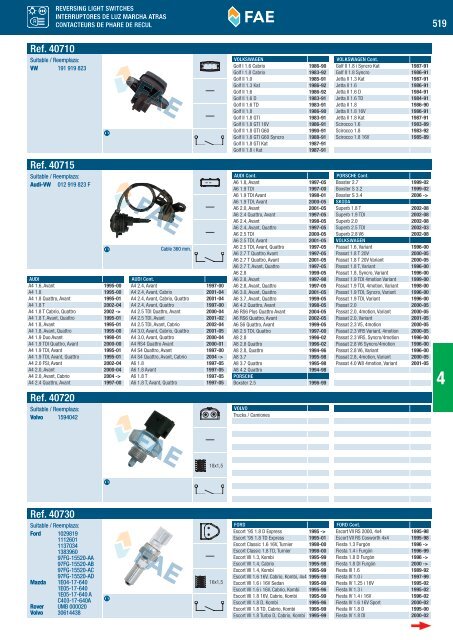 SWITCHES AND SENSORS INTERRUPTORES Y SENSORES ...