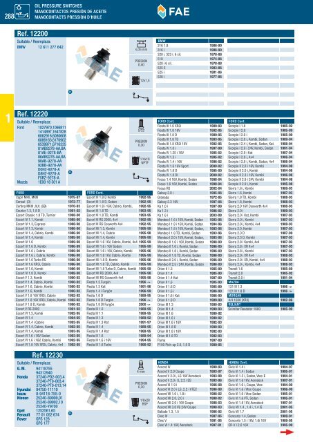 SWITCHES AND SENSORS INTERRUPTORES Y SENSORES ...