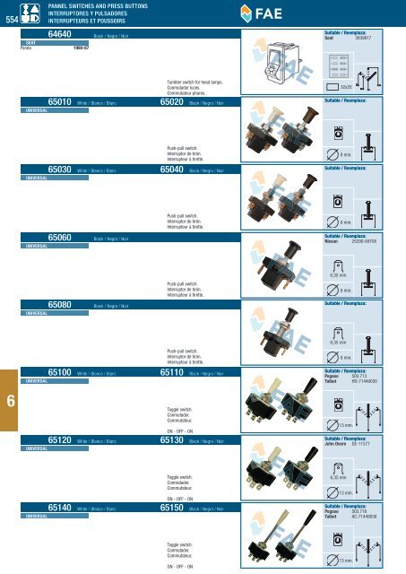 SWITCHES AND SENSORS INTERRUPTORES Y SENSORES ...