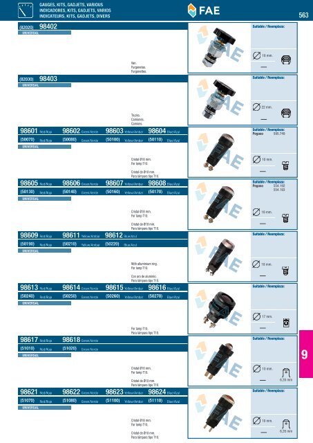 SWITCHES AND SENSORS INTERRUPTORES Y SENSORES ...