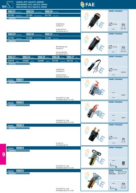 SWITCHES AND SENSORS INTERRUPTORES Y SENSORES ...