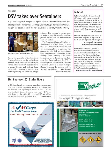 Specials - ITJ | Transport Journal