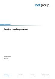 Service Level Agreement - Netgroup