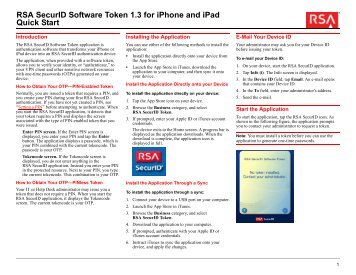 RSA SecurID Software Token 1.3 for iPhone and iPad - NCSA Wiki