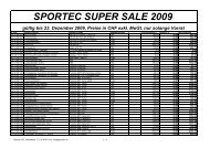 Sportec Super Sale 2009