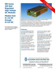 MR Series - Glassman High Voltage Inc.