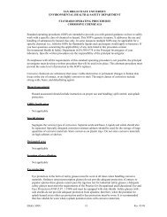 Standard Operating Procedures - Corrosive Chemicals - SDSU