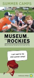 SUMMER CAMPS - Museum of the Rockies