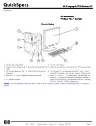 HP Compaq dc7700 Business PC - Nts