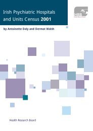 Irish Psychiatric Hospitals and Units Census 2001 - Health ...