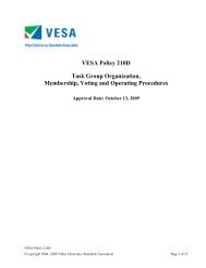 VESA Policy 210D Task Group Organization, Membership, Voting ...