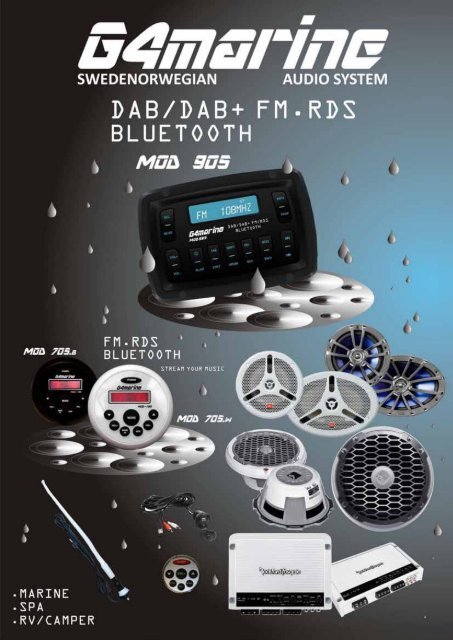 MOD 905 DAB/DAB+ FM-RDS Marine Radio - Univa
