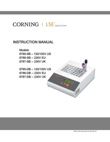 CorningÂ® LSEâ¢ Digital Dry Bath Heater Instruction Manual - CLS ...