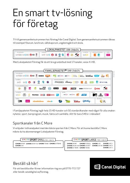 LÃ¤s mer om vÃ¥rt utbud hÃ¤r - Canal Digital