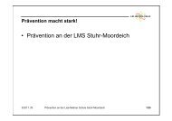 PrÃ¤vention an der LMS Stuhr-Moordeich - Lise-Meitner-Schule (KGS ...