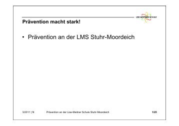 PrÃ¤vention an der LMS Stuhr-Moordeich - Lise-Meitner-Schule (KGS ...