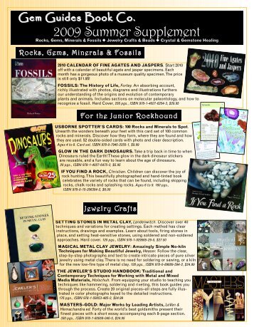 2009 Summer Supplement - Gem Guide Books