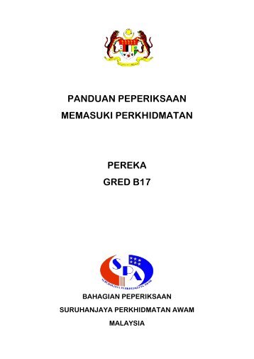 Pereka Gred B17 - SPA Malaysia