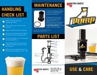 iPump Instructions (PDF 392k) - Micro Matic USA