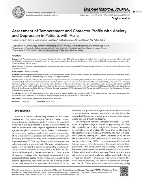 The Biology Of Anxious Temperament May >> Assessment Of Temperament And Character Profile With Anxiety And The Biology Of Anxious Temperament May >> Assessment Of Temperament And Character Profile With Anxiety And