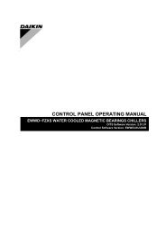 CONTROL PANEL OPERATING MANUAL - Daikin