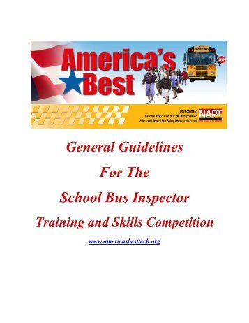 Inspector Guidelines - America's Best School Bus Inspector