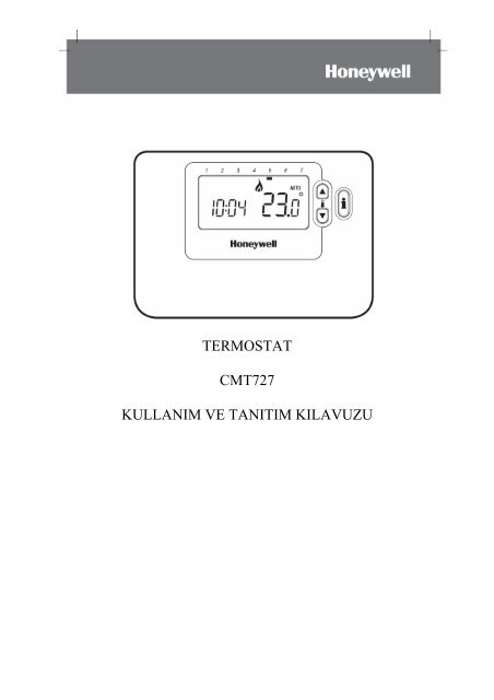 TERMOSTAT CMT727 KULLANIM VE TANITIM ... - Alarko Carrier