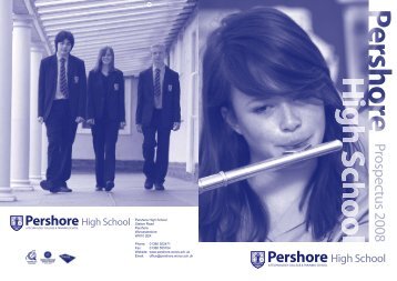 Prospectus 2008 - Pershore High School