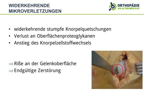 KnorpelschÃ¤den an Knie- und Sprunggelenk - Rotkreuzklinikum ...